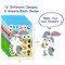 Wrapables Make a Face Stickers, Make Your Own Animal, Food, Dress-Up Stickers, DIY Craft Activities, Party Favors (24 Sheets), At the Farm